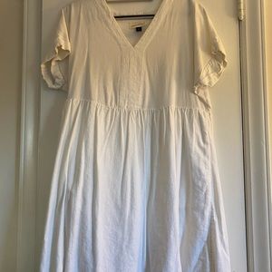 White Linen Dress- Universal Thread